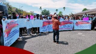 Demo di Kejati Papua Barat Minta Kajati Usut Tuntas Kasus Korupsi di Sorong Selatan