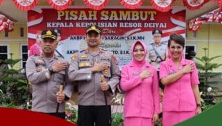 Jajaran Polres Deiyai, Lepas AKBP Herzoni Saragih Yang Pindah Tugas Ke Polres Yapen