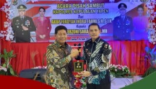 Pisah Sambut Kapolres, AKBP Ferdyan Indra Fahmi Sampaikan Terimakasih Kepada Masyarakat Yapen