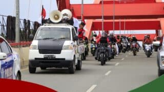 Libatkan Komunitas Otomotif, IMI Papua Sukses Touring Bendera ke Batas Negara