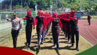 Paskibraka HUT RI Ke-77 di Yapen Terus Mantapkan Latihan