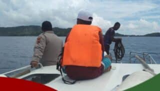 Tim Polairud Polres  Yapen Hentikan Pencarian Korban Hilang di Laut