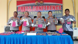 Resnarkoba Polres Yapen Ungkap 5 Kasus Narkoba   Dengan BB Ganja 4,5 Kilogram