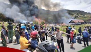 Polisi Selidiki Kasus Kebakaran di Pasar Lama Kota Baru Puncak Jaya