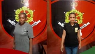 Kedua pelaku saat diamankan Polisi Dok Humas Polda Papua
