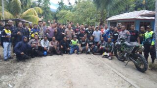 Gandeng Komunitas Trail Kapolres Yapen, Touring Motor Gembira ke Yobi