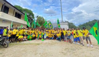 Ribuan Fans Brazil Jayapura Gelar Pawai Perdana Keliling Kota