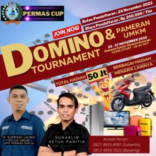 PERMAS Siap Gelar Turnamen Domino dan Pameran UMKM, Juara 1 Berhadiah Motor