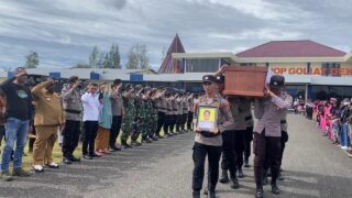 Jenazah Polisi Korban Penembakan OTK di Yahukimo Dievakuasi ke Jayapura