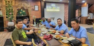 Tonny Tesar Sambangi Wartawan Yapen di Ajang Porwanas Malang