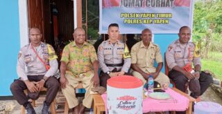 Lewat Jumat Curhat Kapolsek Yaptim Minta Masyarakat Tetap Jaga Kamtibmas