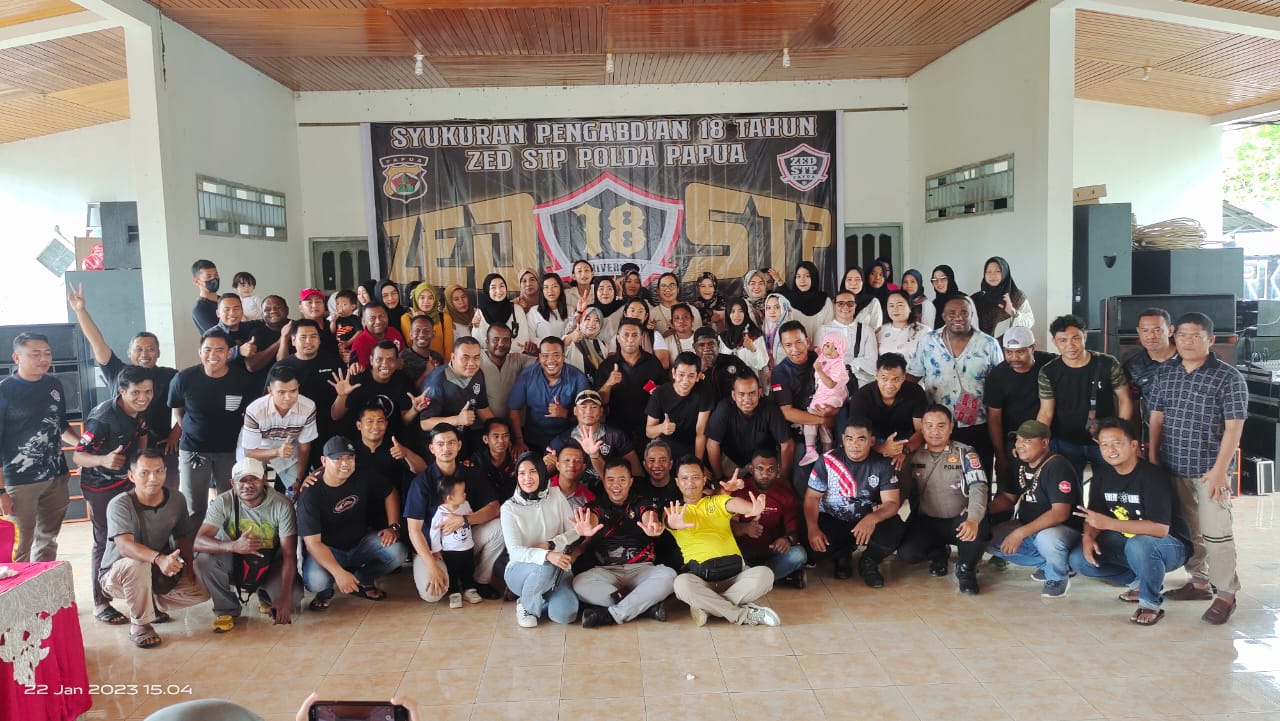 18 Tahun Mengabdi, Zet-Stp Polda Papua Gelar Syukuran