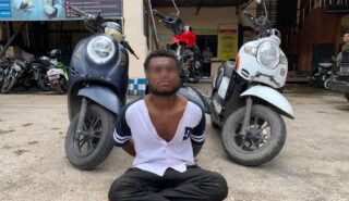 Nyaris Kabur, RM Spesialis Pencuri Motor Scoopy Dibekuk Tim Resmob Numbay Polresta