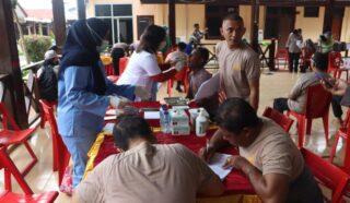 Pastikan Kesehatan Personel, Polres Jayapura Gelar Rikkes Berkala