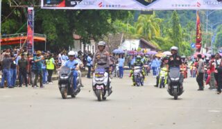 Rampung 19 Kelas Balapan, Event Road Race Kapolres Cup di Serui Sukses Digelar