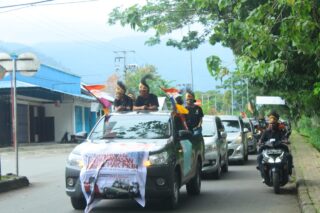Bawaslu Yapen Gelar Patroli Pengawasan Hak Pilih Masyarakat