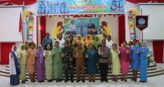 Tim Penggerak PKK Yapen Peringati Hari Kesatuan Gerak Ke-51