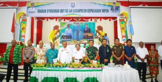 Ibadah Syukur HUT Kabupaten Ke-54, Pj Bupati Yapen  Terima Kasih Kepada Founding Fathers