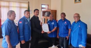 Dukung AHY DPC Demokrat Yapen Sampaikan Surat Perlindungan Hukum Melalui PN Serui