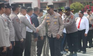 Kapolres Jayapura Pimpin Apel Sekaligus Silaturahmi Bersama Anggotanya