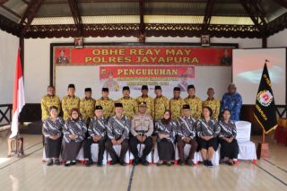 Kapolres Jayapura Kukuhkan Pengurus Persatuan Purnawirawan Polri