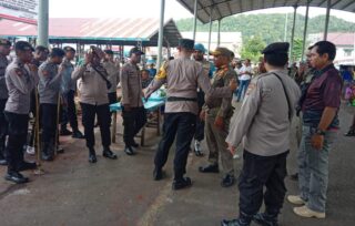 Pasar Serui Dipalang, Kapolres Yapen Turun Ke Lokasi Pinta Keluarga Bisa Dibuka