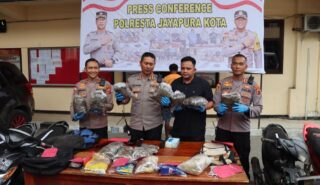 Polisi Kembali Menangkap Warga PNG Dengan Ganja Seberat 8,7 Kg di Dok 9 Kali