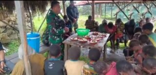 Kehadiran Satgas Yonif PR 433 JS di Distrik Mbua Nduga Beri Rasa Aman Kepada Warga