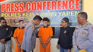 2 Pelaku Pembobol Toko Atika Cell di Pasar Serui Berhasil Ditangkap Dengan Sebagian Barang Curian