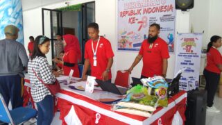 Sambut HUT RI Ke-78 Bank Papua Waisai Gelar Pasar Murah QRIS Merdeka