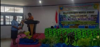 Dukung Kebijakan Sinode Data Berbasis Online, Klasis Waibu Moi Gelar Pelatihan