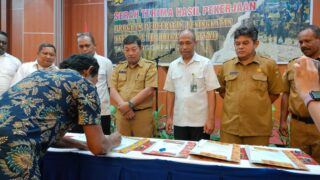 BWS Papua Serahkan Program Percepatan Peningkatan Tata Guna Air Irigasi Kepada 4 Daerah Penerima