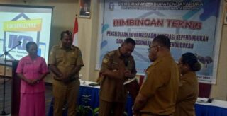 Tingkatkan Kapasitas Fasilitator Adminduk Kampung, Disdukcapil Kabupaten Jayapura Gelar Bimtek
