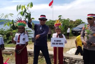 Pj Bupati Mambay Sambut Baik Program Polri  Penghijauan Sejak Dini, Mencegah Pemanasan Global