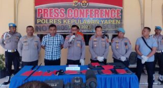 Ringkus Pelaku Pencurian Laptop, Polres Yapen Tidak Mentoleransi Kasus Ini