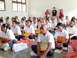 Buka PKKMB Kampus STIE Ottow dan Geisler Serui, Ini Pesan PJ Bupati Cyfrianus Mambay