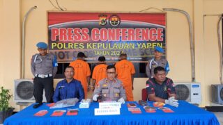 Miliki dan Edarkan Ganja 3 Pelaku Ditangkap Resnarkoba Polres Yapen