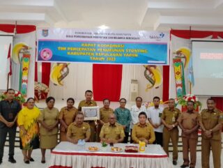 PJ Bupati Apresiasi Capaian Kinerja Best Performance Tim Penurunan Stunting di Yapen