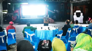 Nobar Capres di Jayapura, Relawan dan Simpatisan Serta TPD Akui Ganjar Pranowo Unggul Dalam Debat