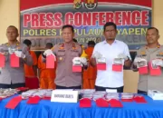 Polres Kepulauan Yapen Tangkap 5 Pelaku Kepemilikan Ganja Seberat 2,4 Kg
