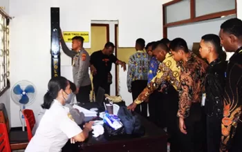 4 Dari 349 Peserta Dinyatakan TMS Saat Pemeriksaan Administrasi Penerimaan Bintara Polri di Polresta Jayapura