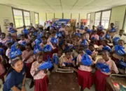 Edukasi Kesehatan dan Kebersihan, Karyawan Freeport Sasar Anak-anak di Kampung Pesisir Mimika Timur Jauh