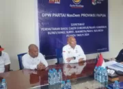 2 Kandidat Gubernur Papua dan 1 Bacawagub Daftar Ke Partai Nasdem