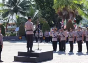 Kapolres Kepulauan Yapen Kukuhkan Jabatan Wakapolres dan Serah Terima 2 Kapolsek