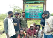 Tim Peduli Tapal Batas Adat Selesaikan Penanaman Senplat di Papua Tengah