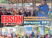 Ebson Sembai Ajak Pendukungnya Menangkan BRO di Pilkada Yapen