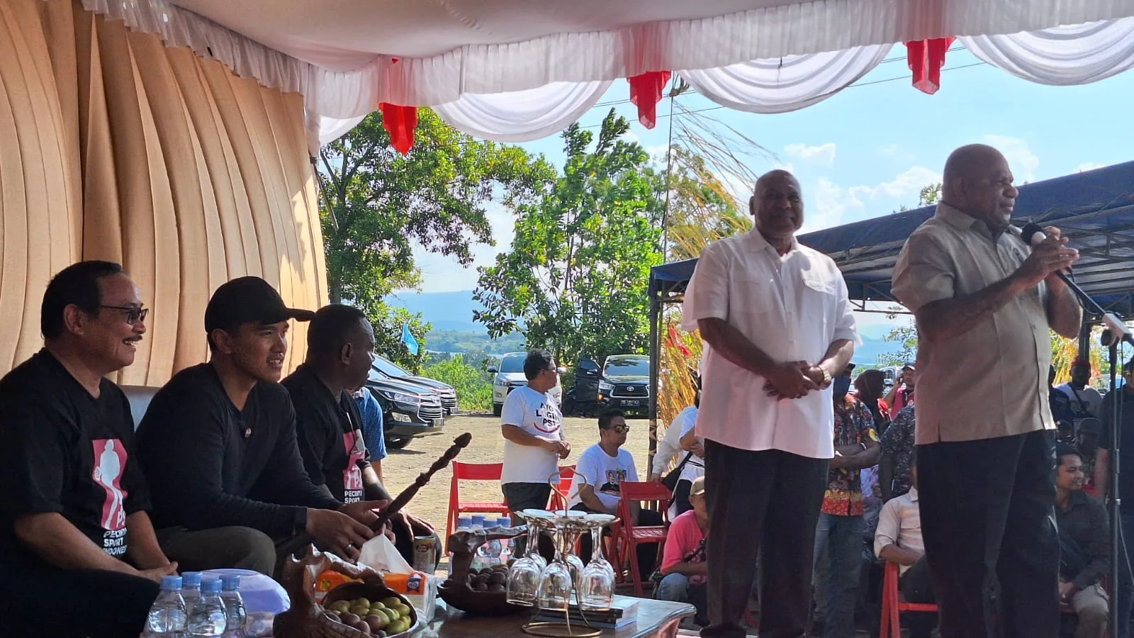 Mari-Yo Dampingi Kaesang Hadiri Kampanye Paslon Jhonda dan JBR di Jayapura