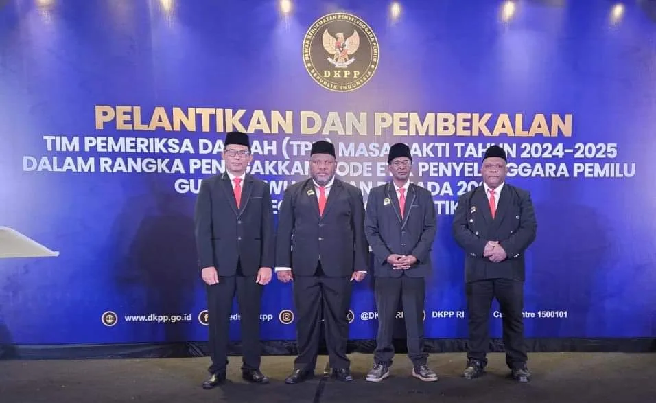 Ketua KPU Dan Divisi Hukum Papua Pegunungan Dilantik Sebagai TPD Periode 2024-2029
