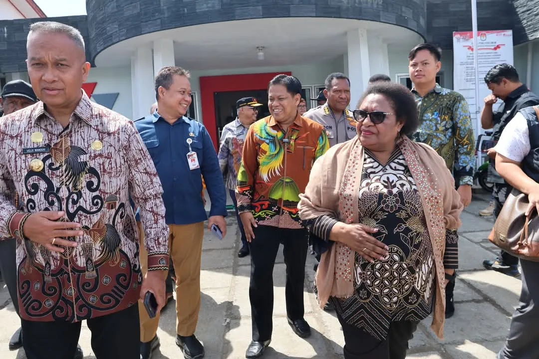 Wamendagri Kungker Ke Kantor KPU Papua Pegunungan