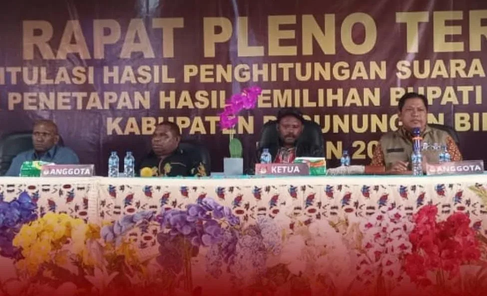 KPU Papua Pegunungan Pantau Progres Rekapitulasi Hasil Pleno Pegunungan Bintang